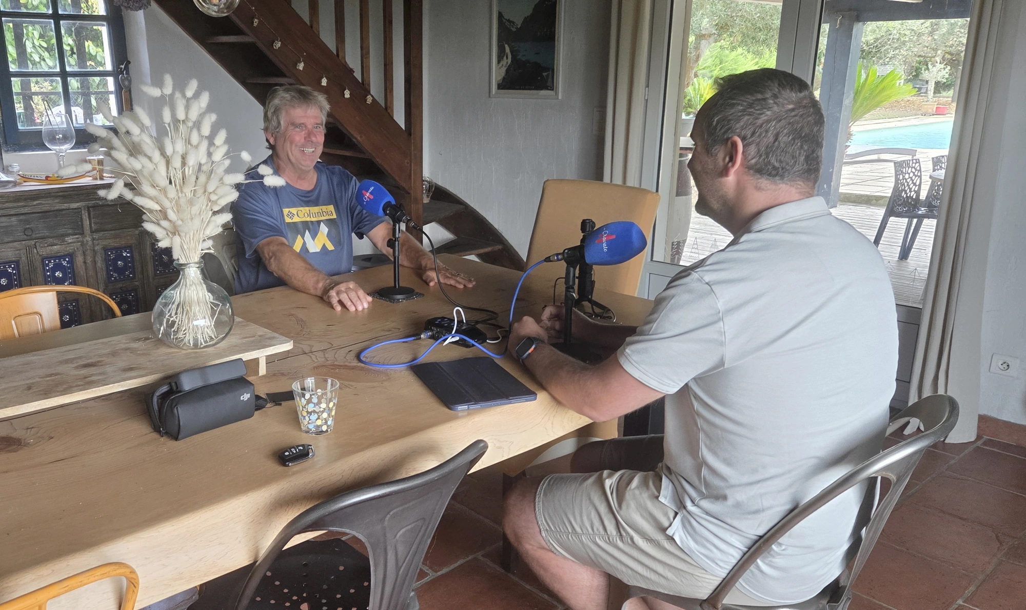 Michel Hondagné et Yohan pendant leur rencontre pour le podcast La Cravate.